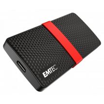 Emtec X200 256 GB USB Tipo-C 3.2 Gen 1 (3.1 Gen 1) Nero, Rosso - Nuovo