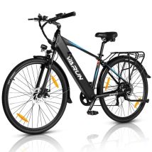 VéLo Électrique S700-1 | Vitesse Max 40 km/h | Autonomie 50 km | Moteur 250W | Batterie 48V 10.4Ah | Pneus 28 Pouces | Noir