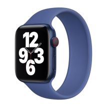 Bracelet Boucle unique en Silicone pour Apple Watch | 44/45/46/49 mm - Taille 6 - Toma Blue