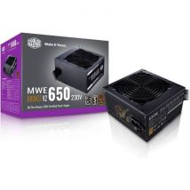 COOLER MASTER MWE Bronze 650W V2 - Alimentatore 650W - 230V (certificato 80 Plus Bronze 5 anni di garanzia) Cavi neri piatti - Nuovo