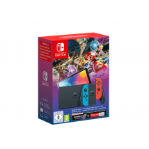 Pack Switch OLED Néon & Mario Kart 8 Deluxe, Azul, Rojo - Nuevo