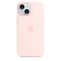 Apple Coque en silicone avec MagSafe pour iPhone 15 - Rose pâle Apple iPhone 15
