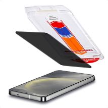 Accezz Protection d'écran en verre trempé avec filtre de confidentialité + Applicateur pour Samsung Galaxy S24 / S25