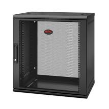 APC NetShelter WX AR112SH4 - 12U, armoire de brassage 19 pouces, montage mural, pré-assemblé, profondeur 400 mm