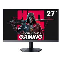 KOORUI GN02 Écran PC Jeu - 27 pouces Résolution Full HD 1920*1080 Fréquence Rafraîchissement 240Hz Réponse 1MS Dalle VA Angle 178° - Noir