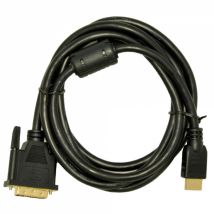 Akyga AK-AV-13 adaptador de cable de vídeo 3 m DVI-D HDMI tipo A (Estándar) Negro, Oro - Nuevo