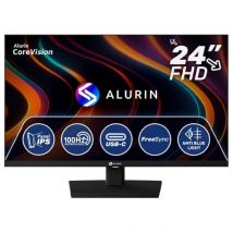 Schermo Alurin 24 IPS FHD 100Hz Freesync USB Type-C - VESA 100x100, Design Slim - Nuovo