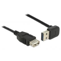 DeLOCK 1m, USB 2.0-A - USB 2.0-A câble USB USB A Noir