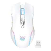 ONIKUMA - CW905 Blanco 2.4 Ghz - Ratón inalámbrico LED RGB 3600 DPI para juegos - Nuevo
