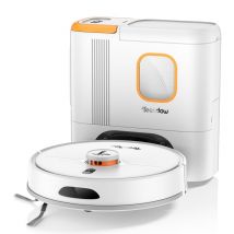 Teendow D20S MAX+ Robot Aspirador - 6000Pa 5000mAh 180min Bajo Ruido 70dB 250ML+250ML Limpieza Total - Blanco - Nuevo