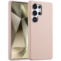 Accezz Coque Liquid Silicone pour Samsung Galaxy S25 Ultra - Rose