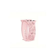 Riff Bracelet en silicone sculpté au laser « Papillon » pour Apple iWatch Series 42/44/45/49 mm