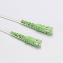 Câble Fibre optique pour box Bouygues, SFR et Orange - 3M blanc