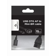 Gembird USB mini/USB 0.15m câble USB USB 2.0 0,15 m Mini-USB B USB A Noir