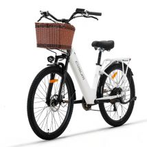 Vélo électrique CYSUM X-City, moteur 250 W, batterie 48 V 10,4 Ah, pneus 26 x 1,95 pouces