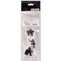 SILVERSTONE Silverstone 4 pines Molex a 4x SATA - 300mm blanco - Nuevo
