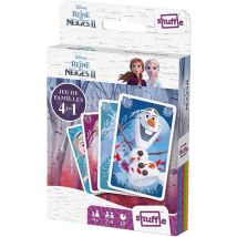 Gioco di carte famiglie Frozen 2 4-in-1 CARTAMUNDI Elsa Anna Olaf scatola da appendere - Nuovo