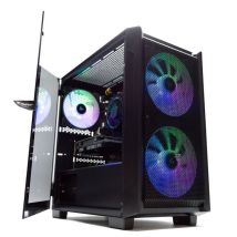 PC Gamer PcCom Lite Ryzen 5 5500, 16 Go RAM, SSD 1 To, RTX 3050, Windows 11 Home, Boîtier Tempest Aurora ARGB