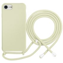 Coque pour iPhone 7 / 8 en TPU Premium Color Lace avec Cordon Tour de Cou Vert pâle
