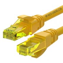 WP WPC-PAT-6AU002Y cable de red Amarillo 0,2 m Cat6a U/UTP (UTP) - Nuevo