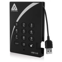Apricorn Aegis Padlock USB 3.0 500GB disque dur externe 500 Go 5400 tr/min USB Type-A 3.2 Gen 1 (3.1 Gen 1) Noir
