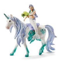 Figurita Sirene sobre unicornio marino, 70594 Bayala, 4 piezas, Des 5 ans - Nuevo