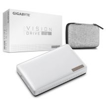 GIGABYTE Vision Drive 1TB 1 To USB Type-C 3.2 Gen 2 (3.1 Gen 2) Noir, Blanc