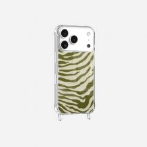 Coque iPhone 17 Pro La Coque Française MagSafe Zèbre avec Anneau Vert - Protection Garantie 2 Ans