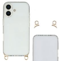 Selencia Coque arrière avec crochets amovibles pour Apple iPhone 17 - Transparent