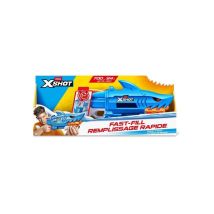 Blaster de agua ZURU XSHOT Water Fast-Fill Shark Attack 750 ml Jets hasta 10 m Azul - Nuevo