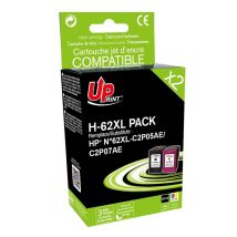 HP 62 XL compatibile UPrint confezione da 2 cartucce - Nuovo