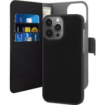 PURO Funda Folio 2 en 1 para iPhone 13 Pro Desmontable con Tarjetero Negro - Nuevo