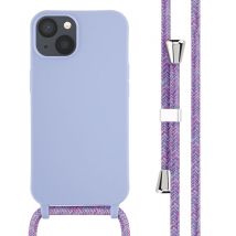 imoshion Coque en silicone avec cordon pour Apple iPhone 13 - Violet