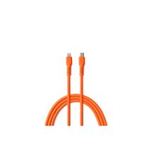 Cable USB C vers Lightning 2,4A Orange - 1,8m Câble USB C Lightning pour Charge et Synchronisation de Données - Cable Lightning USB C pour Appareils 