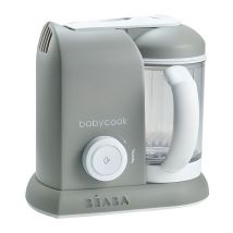 BEABA, Babycook Solo, Robot bebe 4 en 1, Cuiseur, Mixeur - Gris