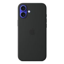 Apple Coque en silicone avec MagSafe pour iPhone 16 Plus - Noir Apple iPhone 16 Plus