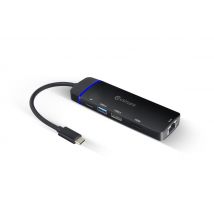 eSTUFF GLB235420 replicatore di porte e docking station per laptop USB 3.2 Gen 1 [3.1 Gen 1] Type-C Nero (USB-C 5-in-1 Mobile Hub PD100W - Warranty: 