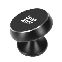 Support Voiture Magnétique 360° Base Adhésive Puissante Ultra-compact Noir