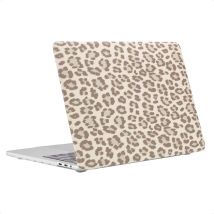 Selencia Coque Laptop Sabi imprimé panthère pour Apple MacBook Pro 13 pouces (2020 / 2022) - Soft Ivory