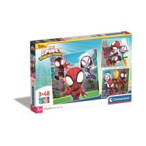 CLEMENTONI - 3x48 piezas - Spidey y sus extraordinarios amigos - Nuevo