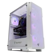 PC Gamer PcCom Lite Intel i5-12400F, 16 Go RAM, SSD 1 To, RTX 3050, Windows 11 Home, Boîtier Blanc Tempest Garrison ARGB