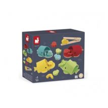 Jeu éducatif Tri des couleurs avec baleines en bois pour enfants