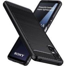 Sony Xperia 10 VI 5G coque style carbone noir