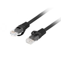 Lanberg PCU6-10CU-0200-BK câble de réseau Noir 2 m Cat6 U/UTP (UTP)