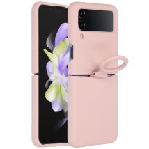 Accezz Coque Liquid Silicone pour Samsung Galaxy Z Flip 4 - Rose