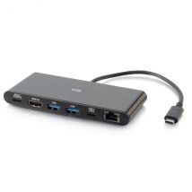 Docking station C2G USB-C con HDMI 4K, Ethernet, USB e alimentatore - Nuovo
