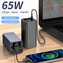 Leotec LEPOW65W20K banque d'alimentation électrique Lithium-Ion (Li-Ion) 20000 mAh Noir