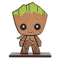 Kit figurita Groot diamante - creación artística de madera de 15 cm - Nuevo