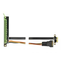 DeLOCK Carte d'adaptation PCI Express x1 à x16, avec câble flexible de 80 cm