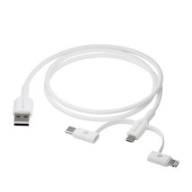 dbramante1928 CBX3A3WH7176 cable USB 1 m USB A USB C/Micro USB-A/Lightning Blanco - Nuevo